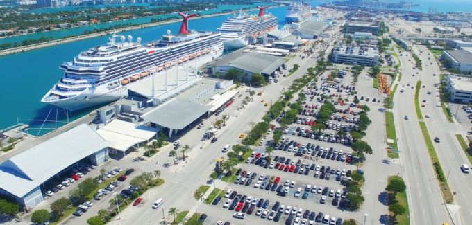 Cruise Port Miami Parking lots