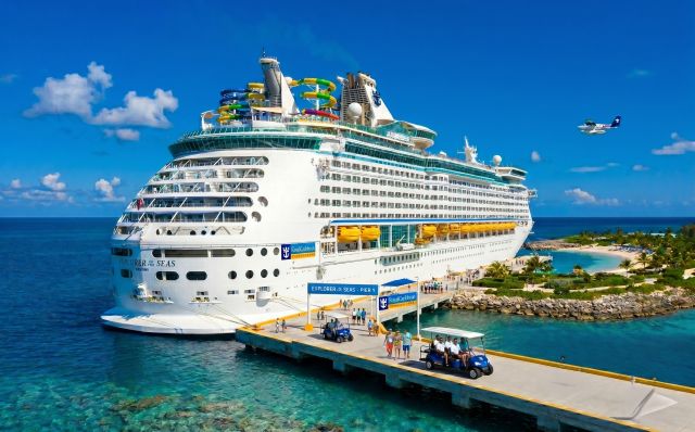 Explorer of the Seas at a Caribbean Port