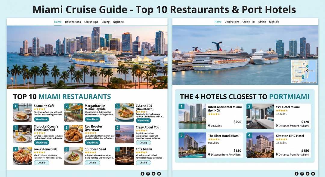 Cruise Port Miami Places