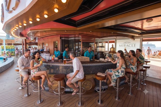 Carnival Miracle top deck bars